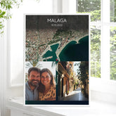 Cestovatelská mapa 2 fotografie plakát